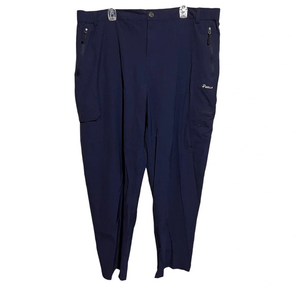 Pudolla Hiking Outdoors Pants Mens XXXL Blue Straight Stretch Athleisure - Picture 1 of 9